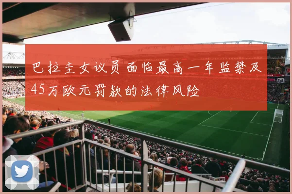 巴拉圭女议员面临最高一年监禁及45万欧元罚款的法律风险