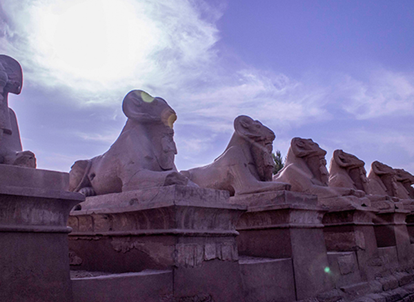 Mısır Karnak Tapınağı Arslanlı Yol 